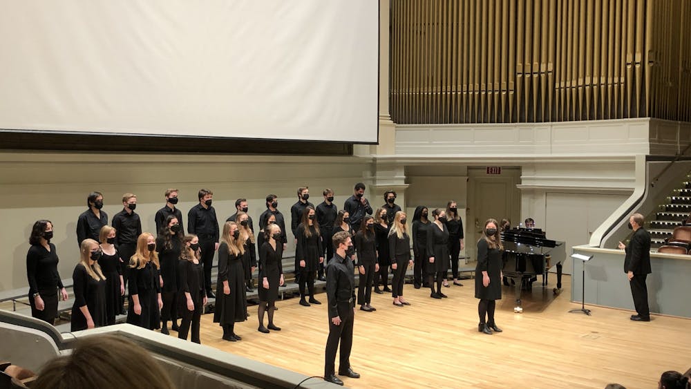 Featuring a unique selection of choral music from Broadway musicals, the group took the stage with energy as they began their dynamic fall 2021 concert.