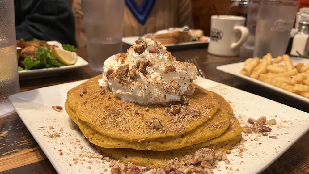 Given my pumpkin obsession — especially during the fall season — ordering the stack of pumpkin spice pancakes was an obvious choice. 