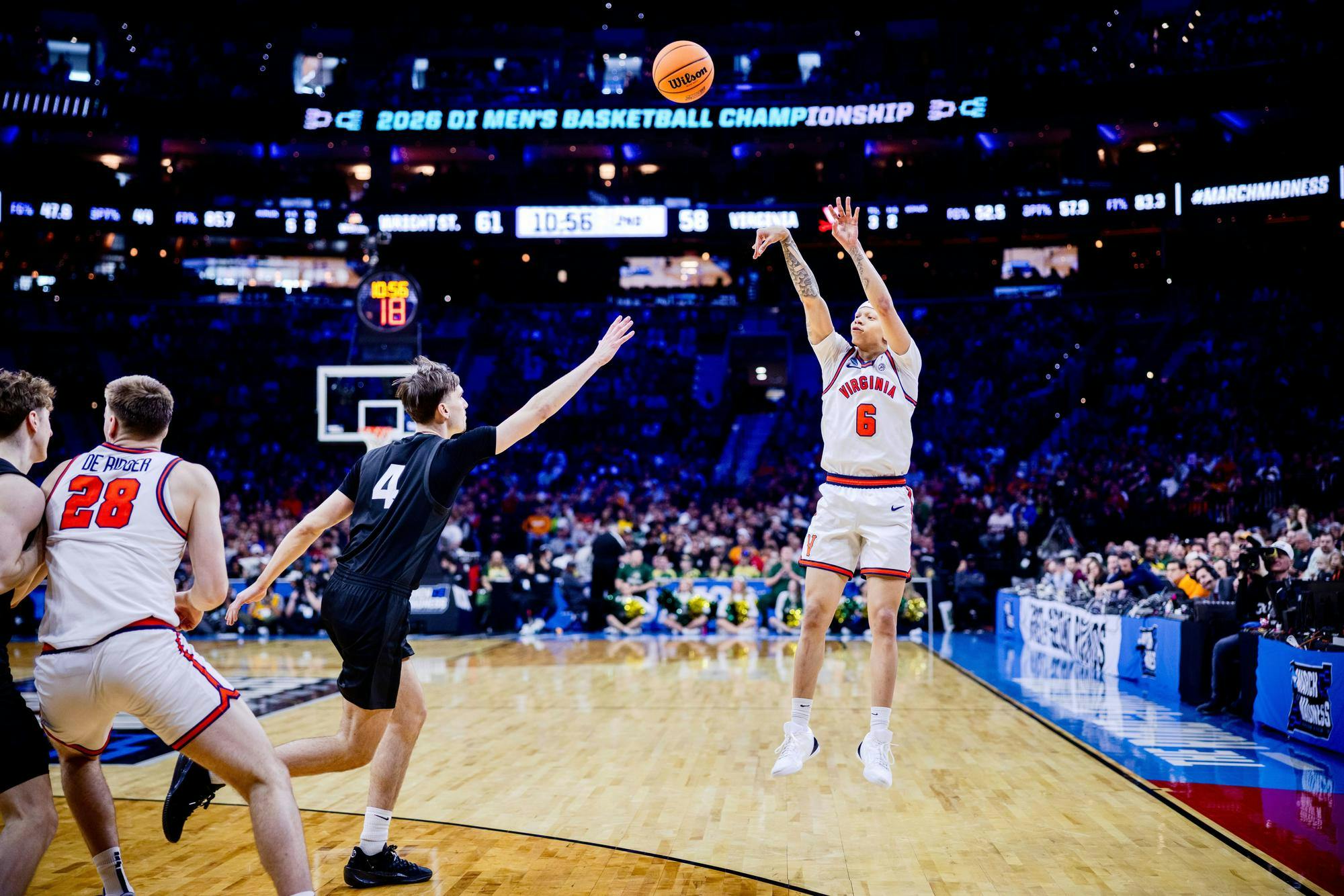 It took a heroic 26-point showing from Jacari White, but Virginia survived and advanced to the Round of 32 with a Friday win. 
