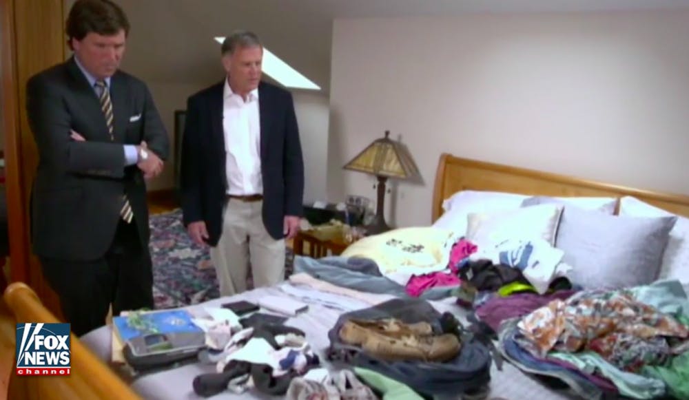<p>Warmbier showed Carlson some of Otto's belongings that came back with him from North Korea in his home.</p>