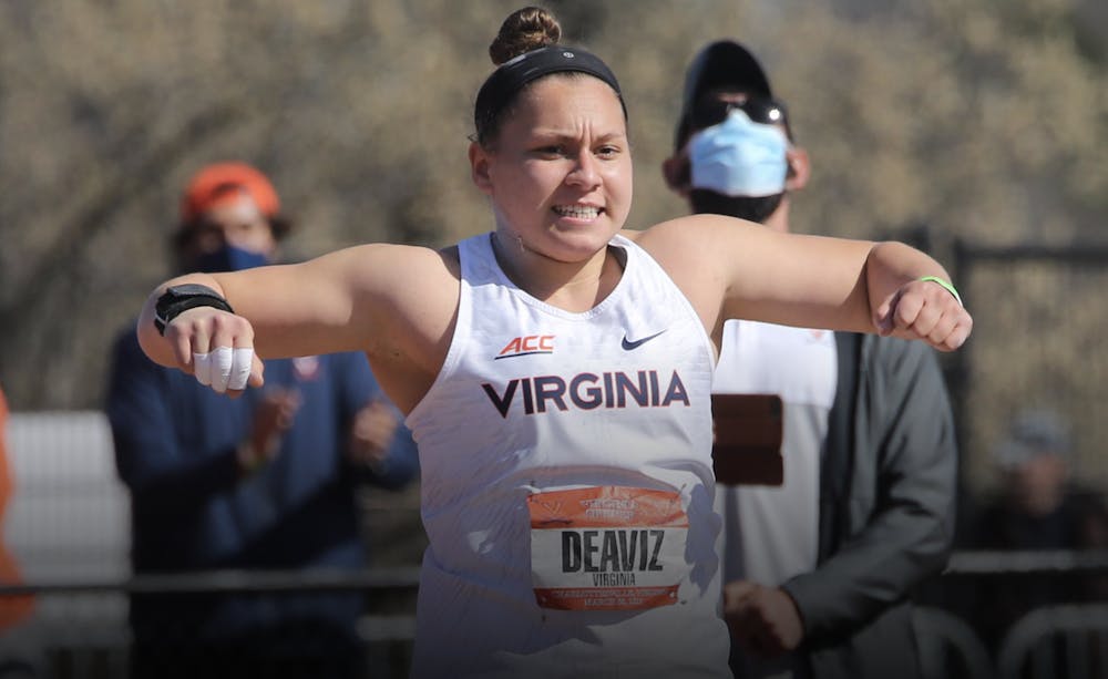 <p>The Cavaliers opened the meet with a bang after Deaviz shattered a Virginia shot put record and became the athlete with the best put in the nation all season.</p>