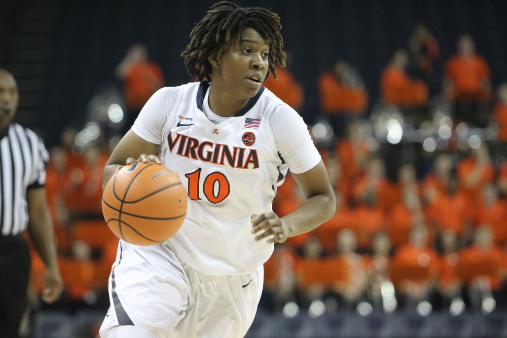 <p>Senior guard J’Kyra Brown put in a career-high 24 points against Indiana Tuesday.</p>