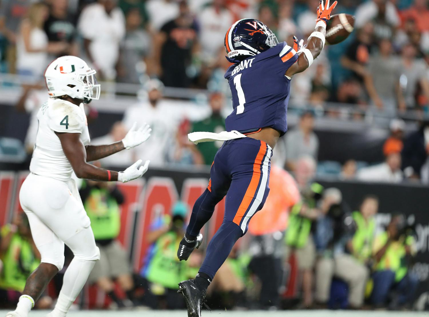 Senior cornerback Nick Grant will be called upon all night to stop a dynamic Miami passing attack headed by senior quarterback D'Eriq King.&nbsp;