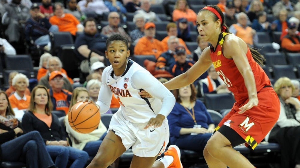 Virginia sophomore guard Dominique Toussaint finished with a team-high 18 points in the Cavaliers' losing effort against Maryland.