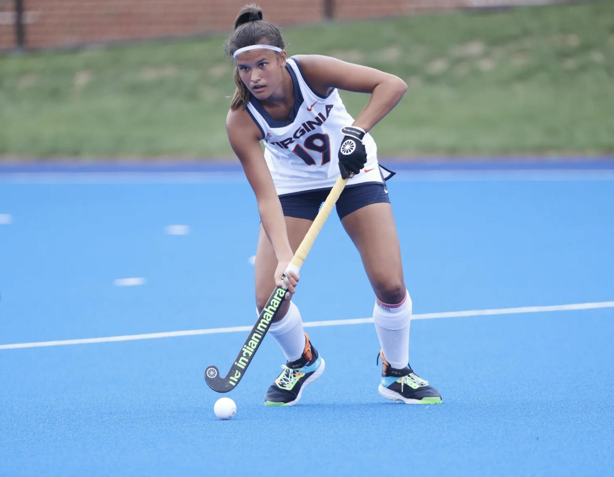 Senior back Amber Ezechiels tallied a total of four points this weekend — an incredible start to the season.