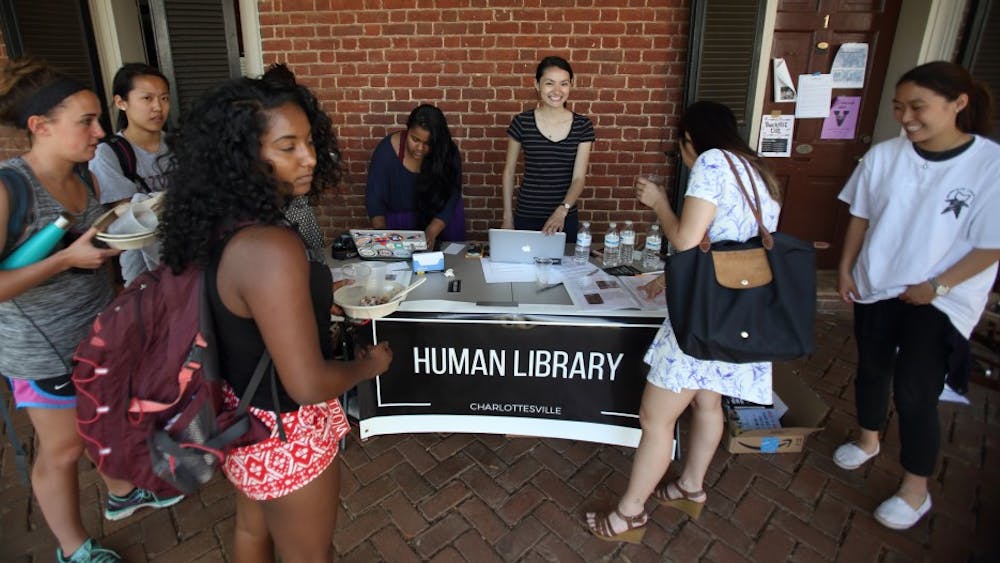 Human Library Charlottesville gave students a chance to share personal stories on the Lawn.&nbsp;