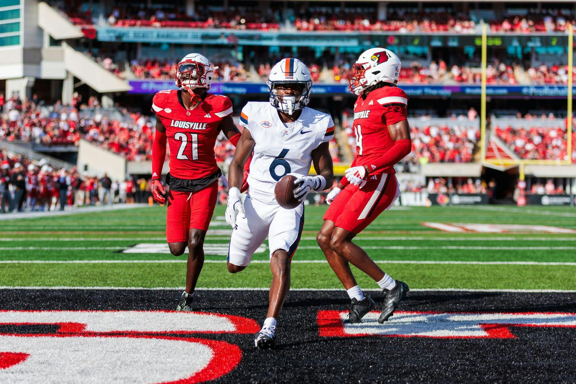 Cam Ross glides into the endzone for a touchdown.