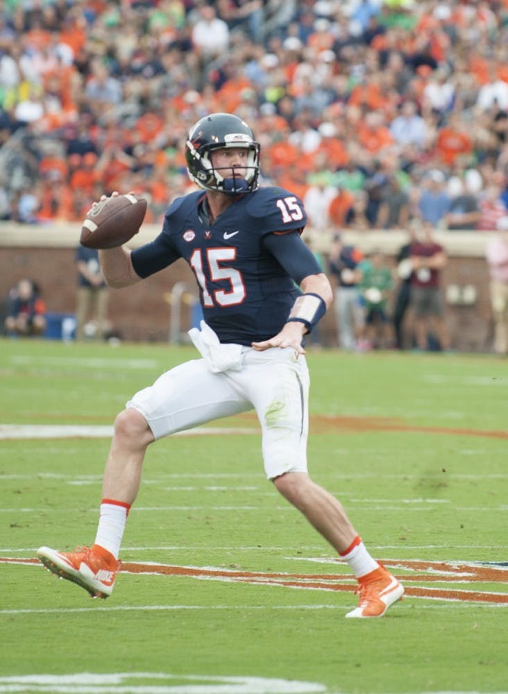 Junior quarterback Matt Johns has completed 76 passes for 989 yards and eight touchdowns through the Cavaliers' first four games. He has also thrown six interceptions. 