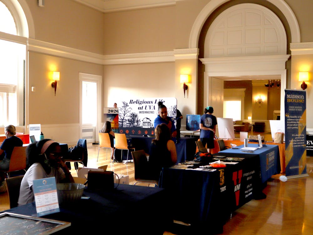 Incoming students get a look at various opportunities at the University at information sessions in Newcomb Ballroom.&nbsp;