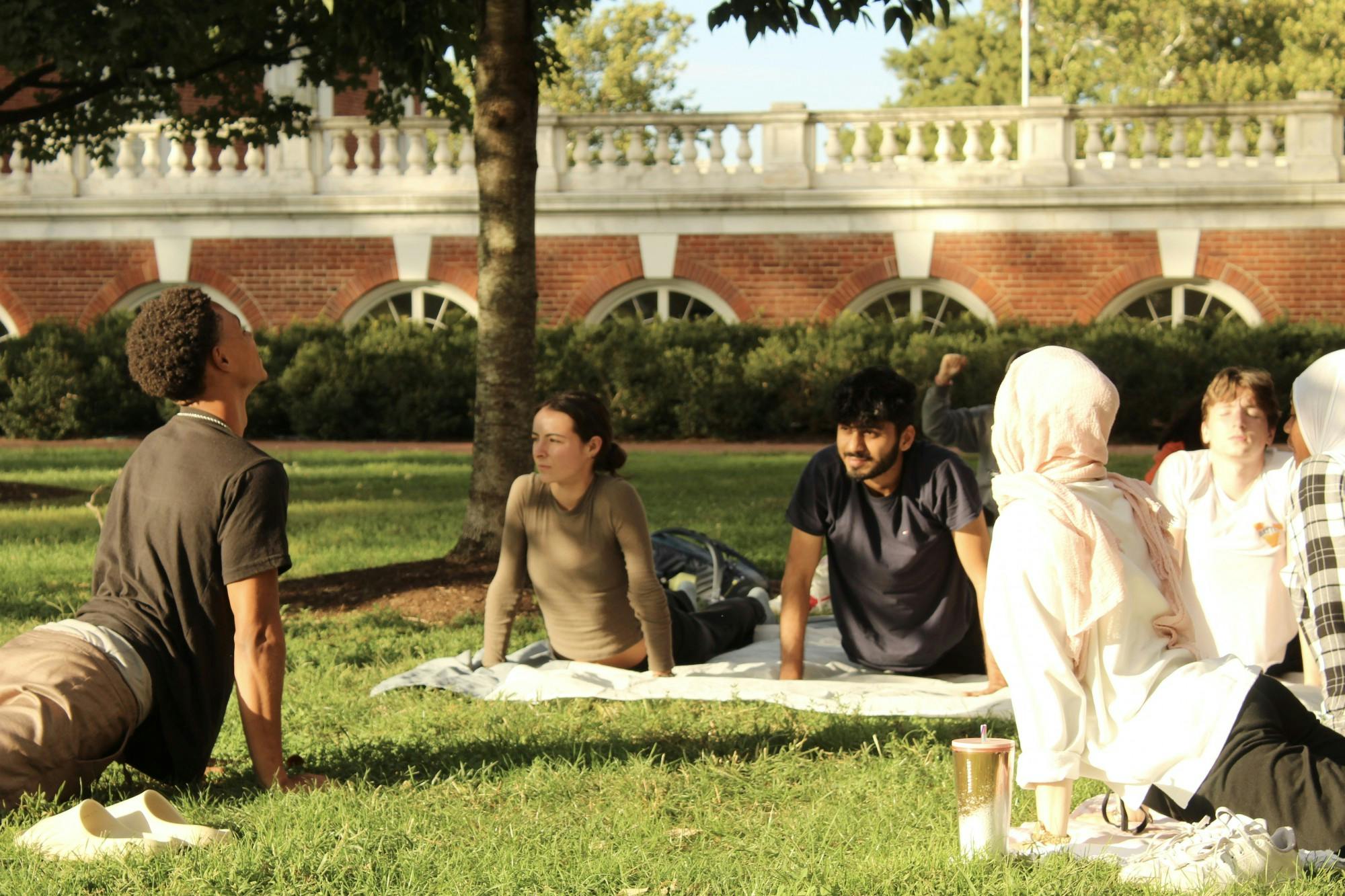 &nbsp;Lucien leads the discussions and reflection of these issues for attendees and encourages them to look after themselves through mindful meditation.&nbsp;