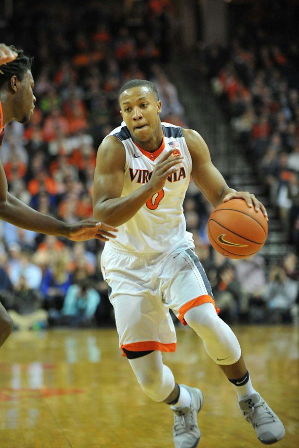 <p>Junior guard Devon Hall led the Cavaliers in scoring with 17 points. The Virginia Beach native also grabbed nine rebounds.&nbsp;</p>