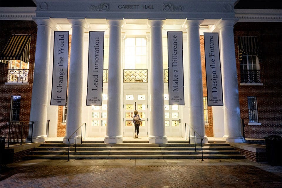 The town hall will still be held in the Frank Batten School’s Garrett Hall and will hold 230 attendees.