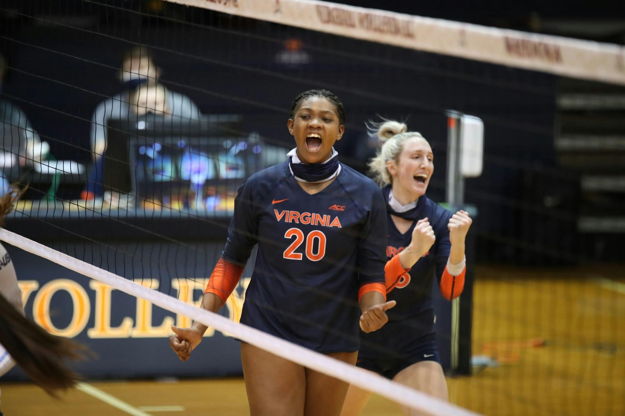 The first meeting between the two programs swayed Virginia's way during every set.