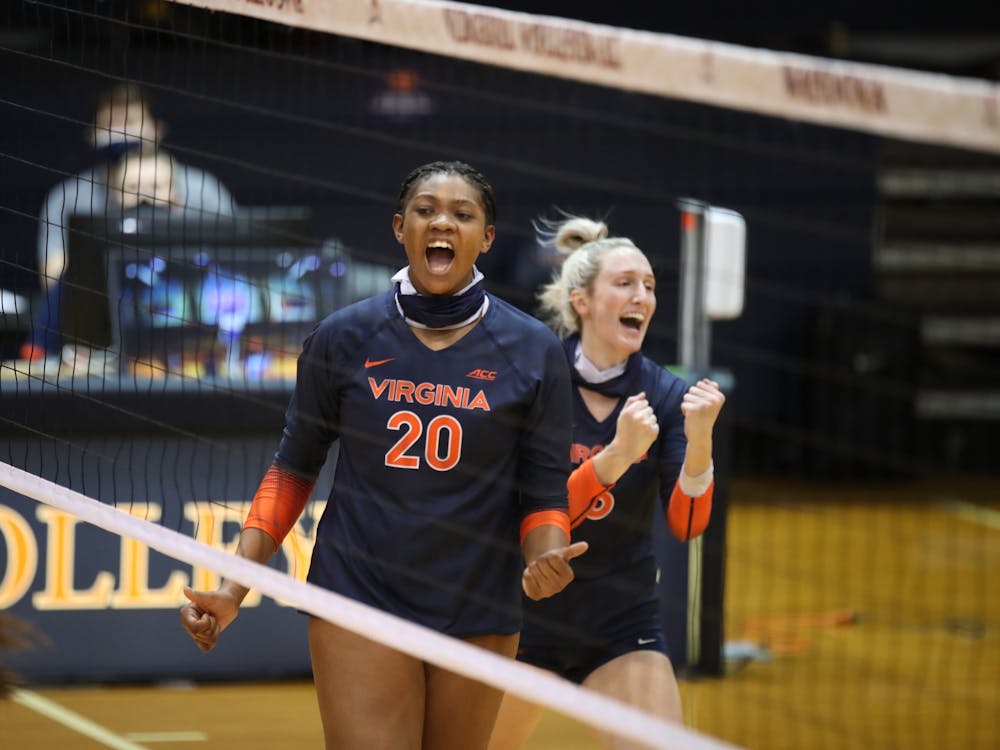 The first meeting between the two programs swayed Virginia's way during every set.