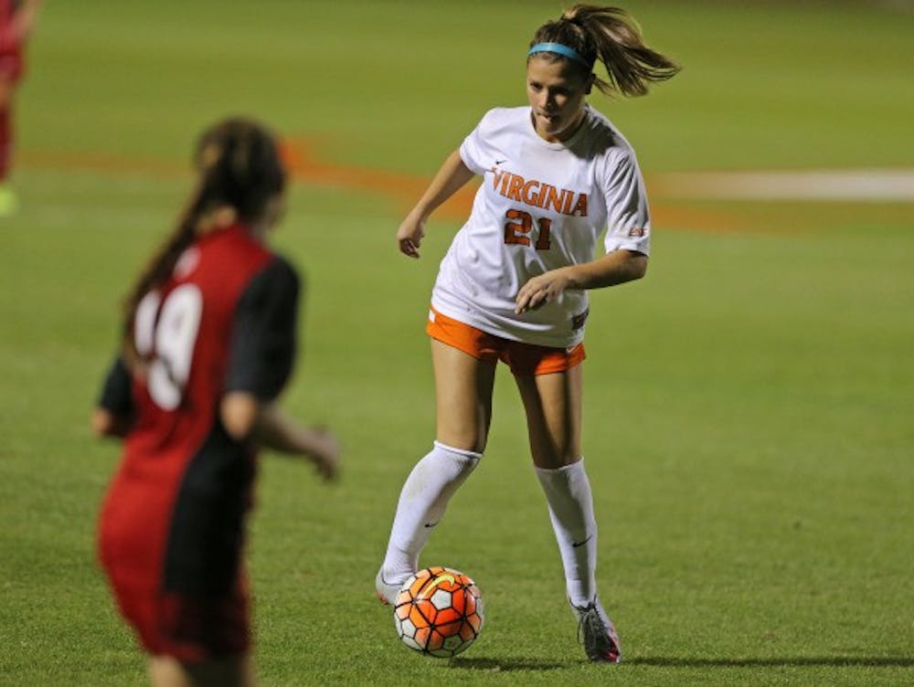 <p>The Cavaliers got on the scoreboard again in the 81st minute as junior midfielder Montana Sutton blasted one in from 22 yards out.&nbsp;</p>