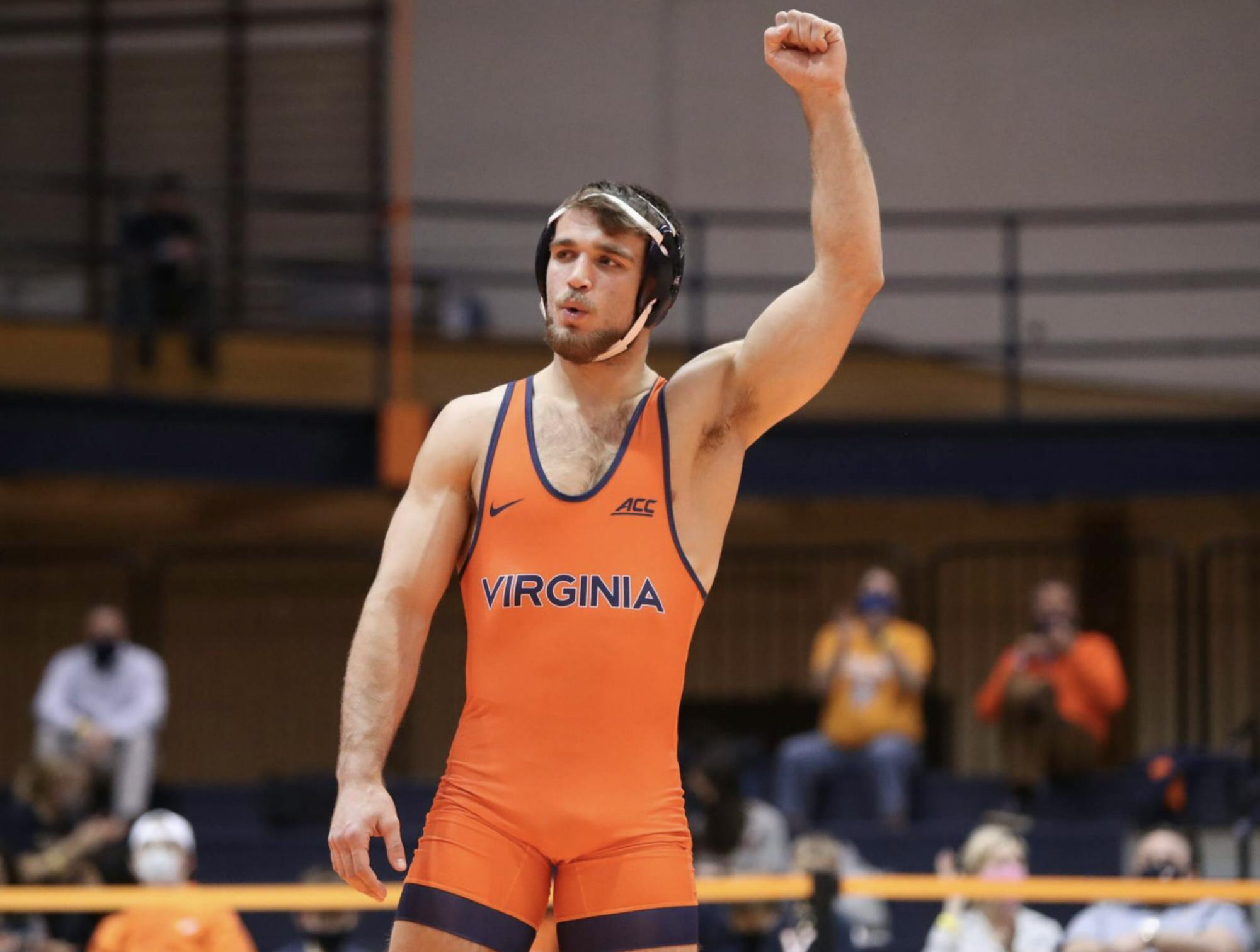 This was the second time this season Virginia won a match by more than 40 points.
