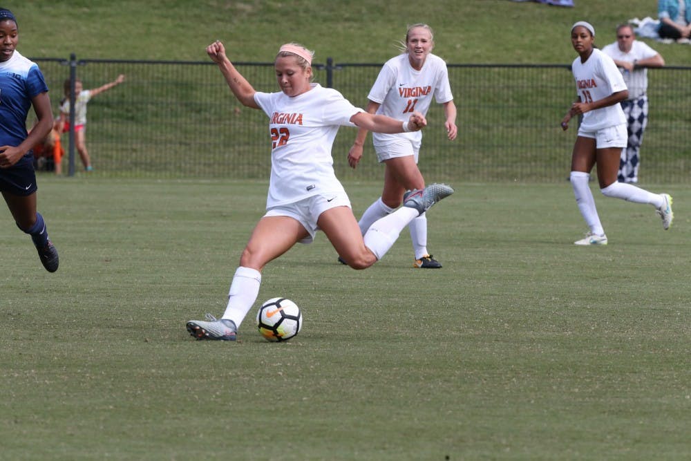Senior forward Meghan McCool has scored a goal in all but one of Virginia's games this year.