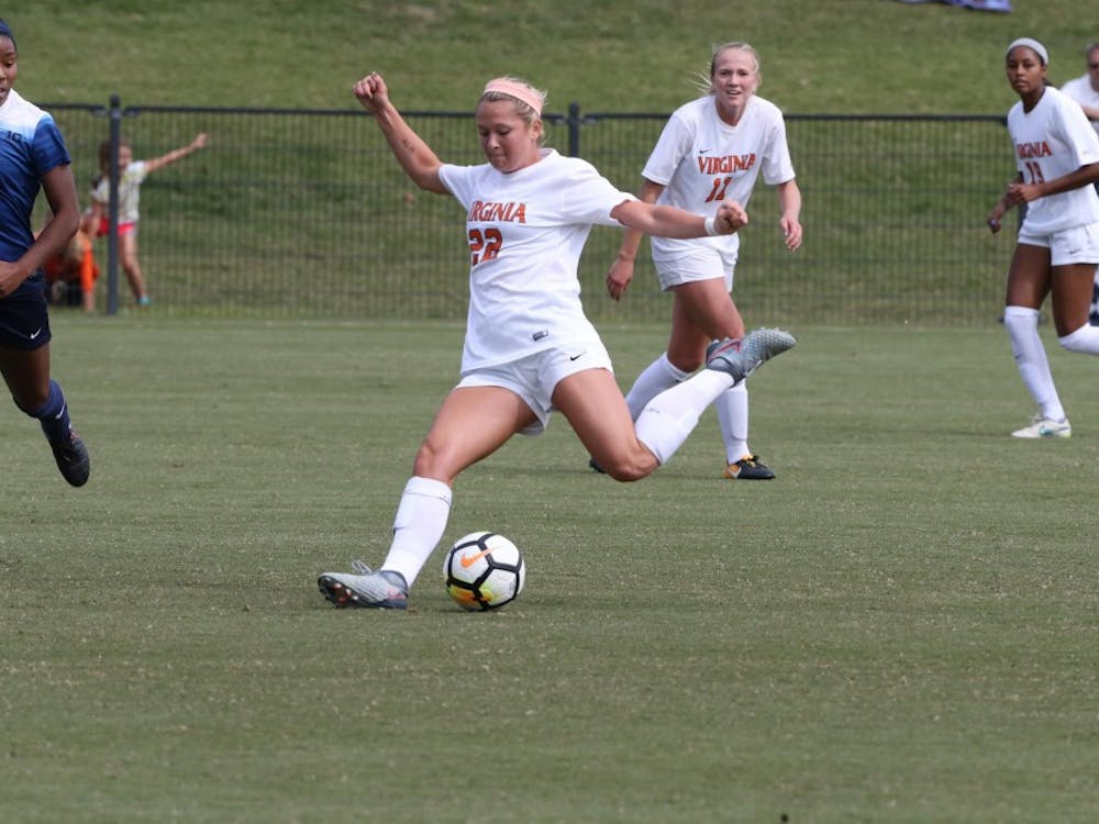 Senior forward Meghan McCool has scored a goal in all but one of Virginia's games this year.