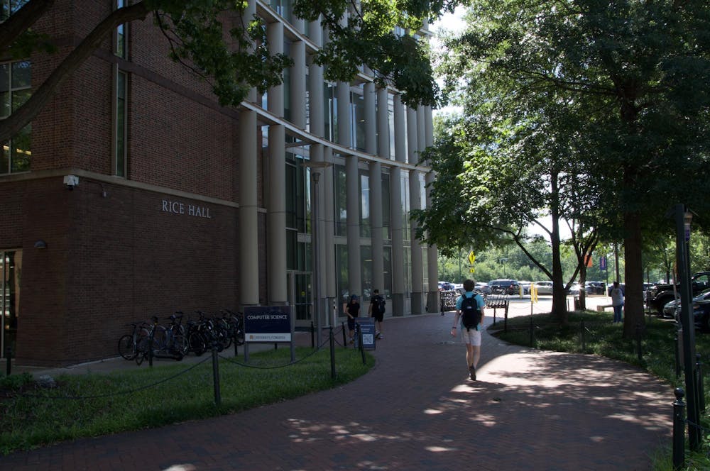 Rice Hall, photographed Aug. 26, 2026.