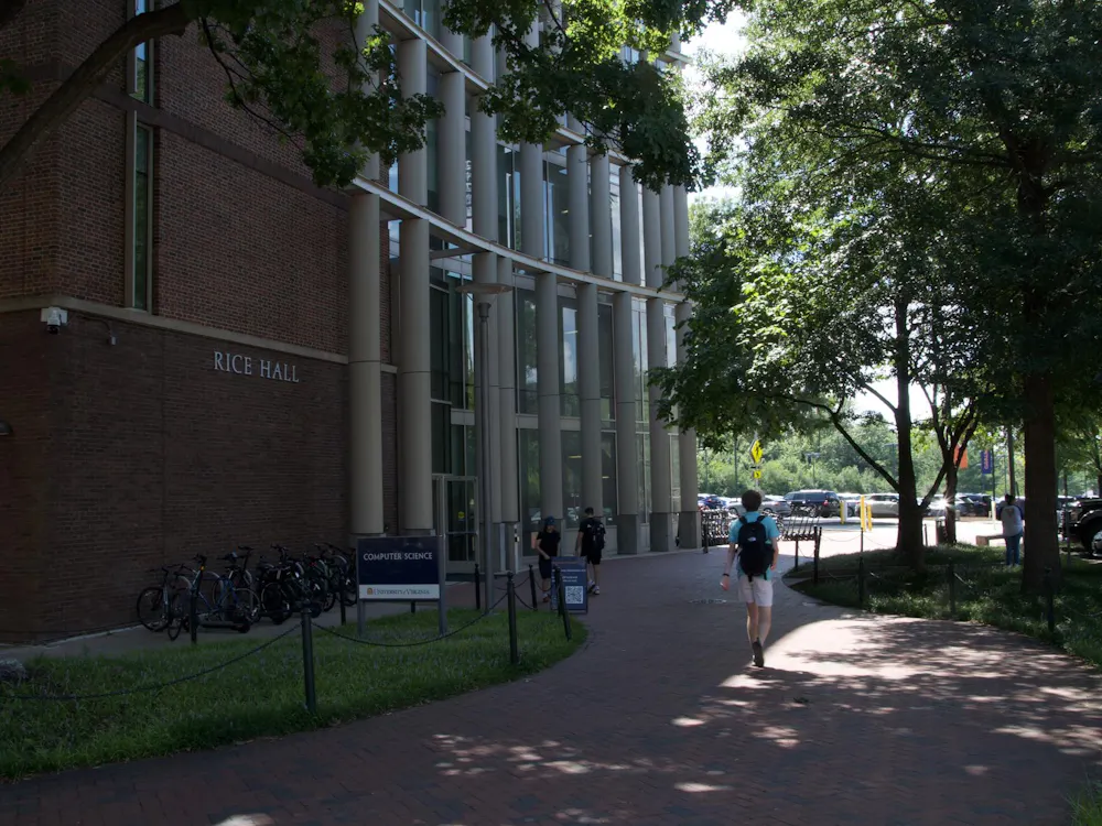 Rice Hall, photographed Aug. 26, 2026.