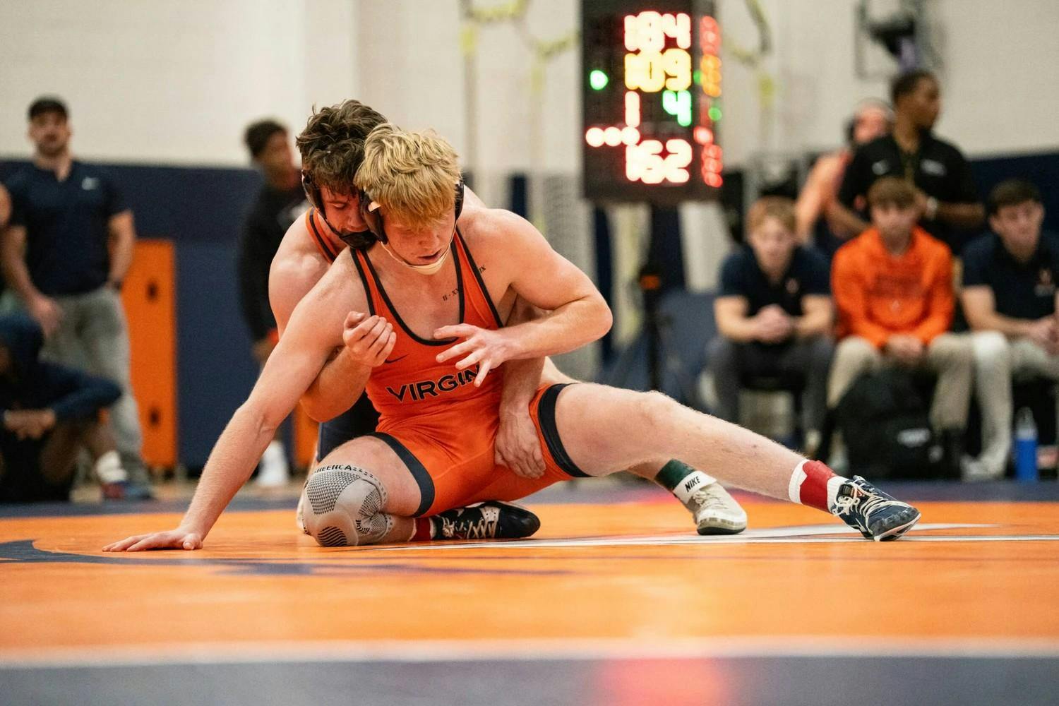 Virginia's wrestlers went toe-to-toe at North Grounds Rec Center.