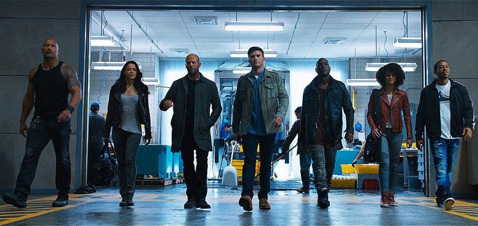 The gang returns to action&nbsp;in "The&nbsp;Fate of the Furious."