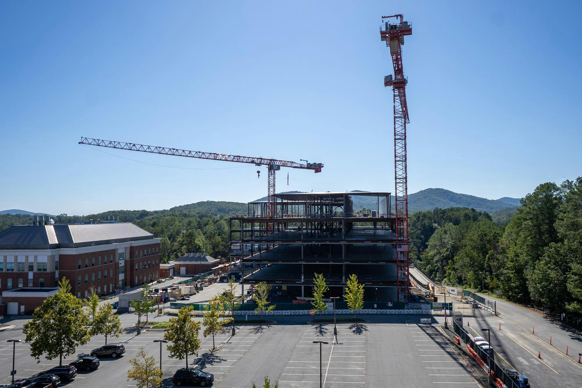 Fontaine Research Park, seen photographed Oct. 6, 2025, is constructing a parking garage as well as the new Manning Institute of Biotechnology.