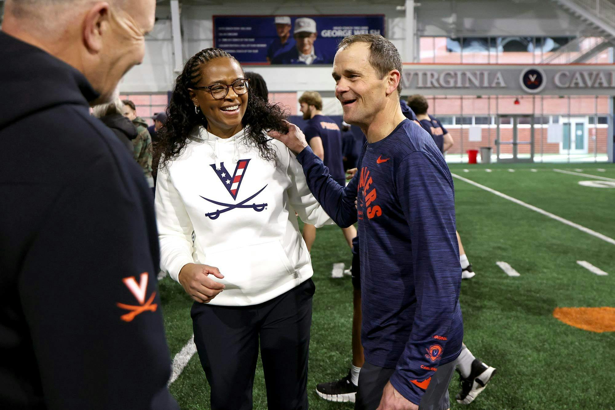 Ryan, happy as always, worked out with the football team this offseason.