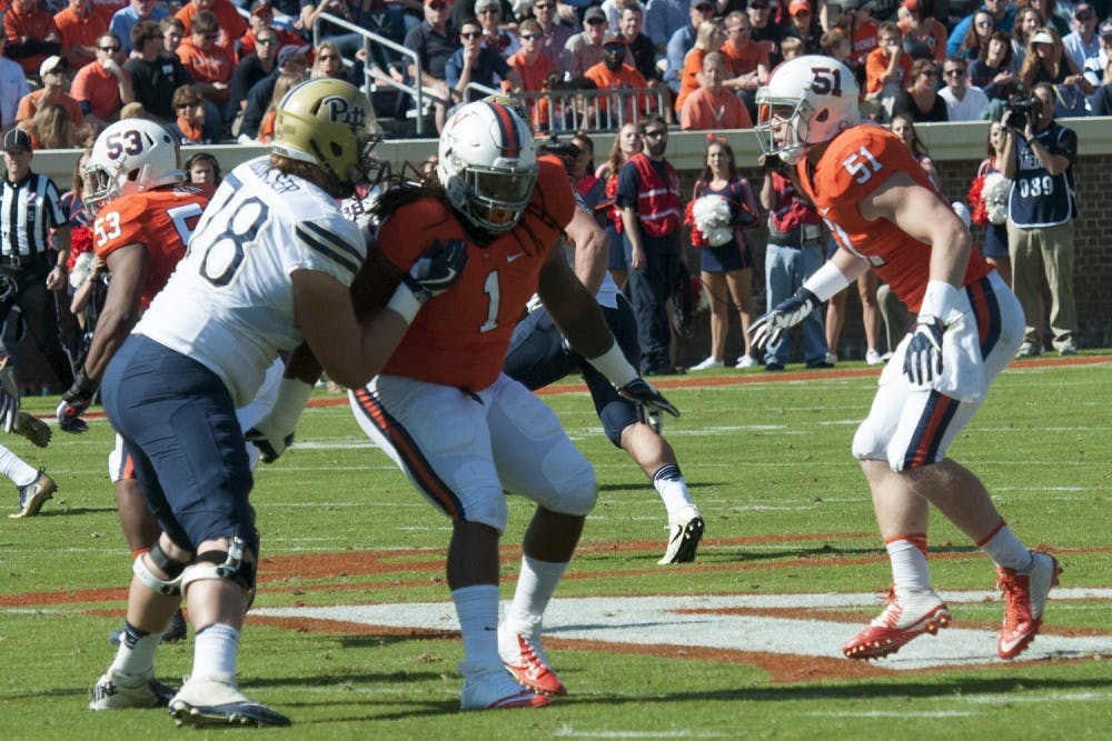 Senior nose tackle Donte Wilkins is part of a Cavalier defense that will be tasked with slowing down Heisman contender Lamar Jackson.