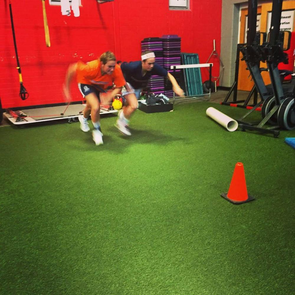 The women's lacrosse team has joined sports teams across the country in Yards for Yeardley, a project which raises awareness about relationship violence. 