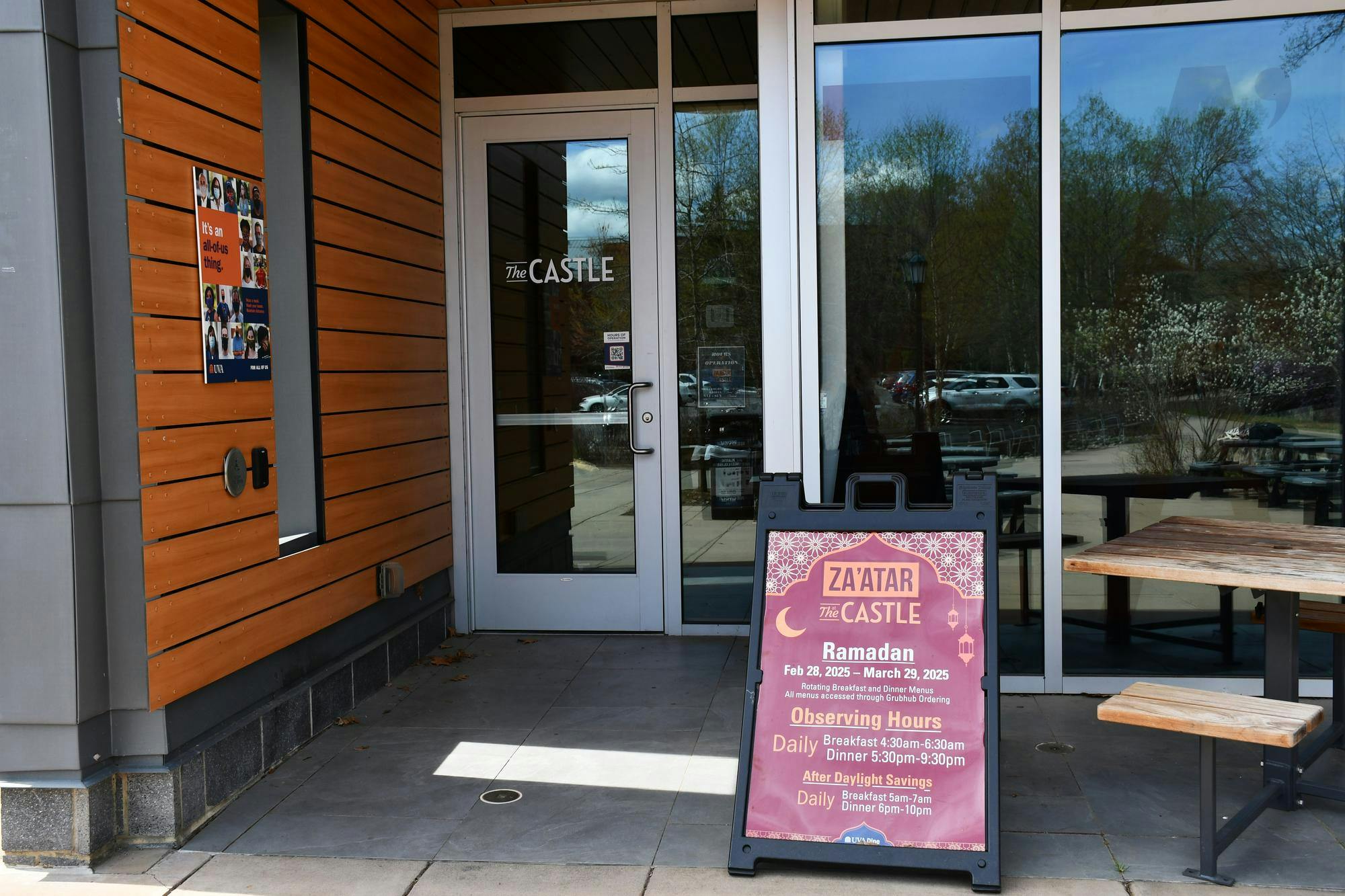 This year, U.Va. Dine featured a new buffet option at Za’atar at The Castle with hours reflecting the fasting period. Pre-dawn meals, known as suhoor, and meals to break the fast, known as iftar, were provided at the buffet each of the 30 days of Ramadan.