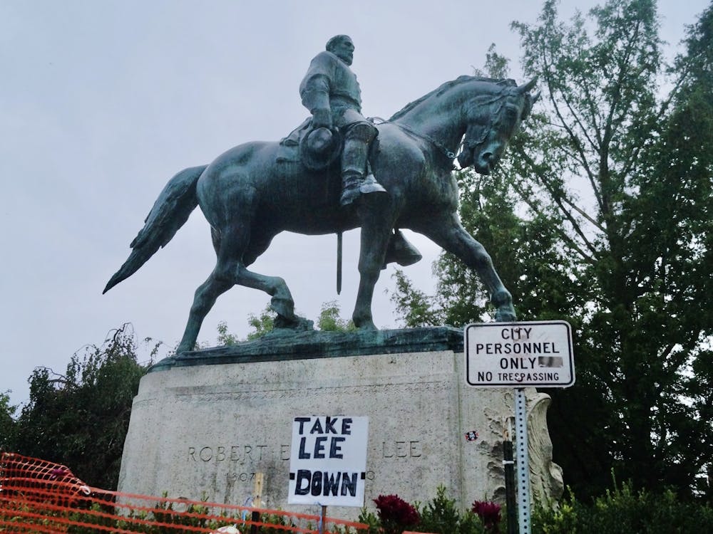 The Charlottesville community gathered Wednesday in remembrance of the three-year anniversary of the violent Aug. 12, 2017 white supremacist rally. As part of the commemoration, organizers hosted a Reclaim the Park event at the site of the Lee statue. (Photos by Sophie Roehse | The Cavalier Daily)