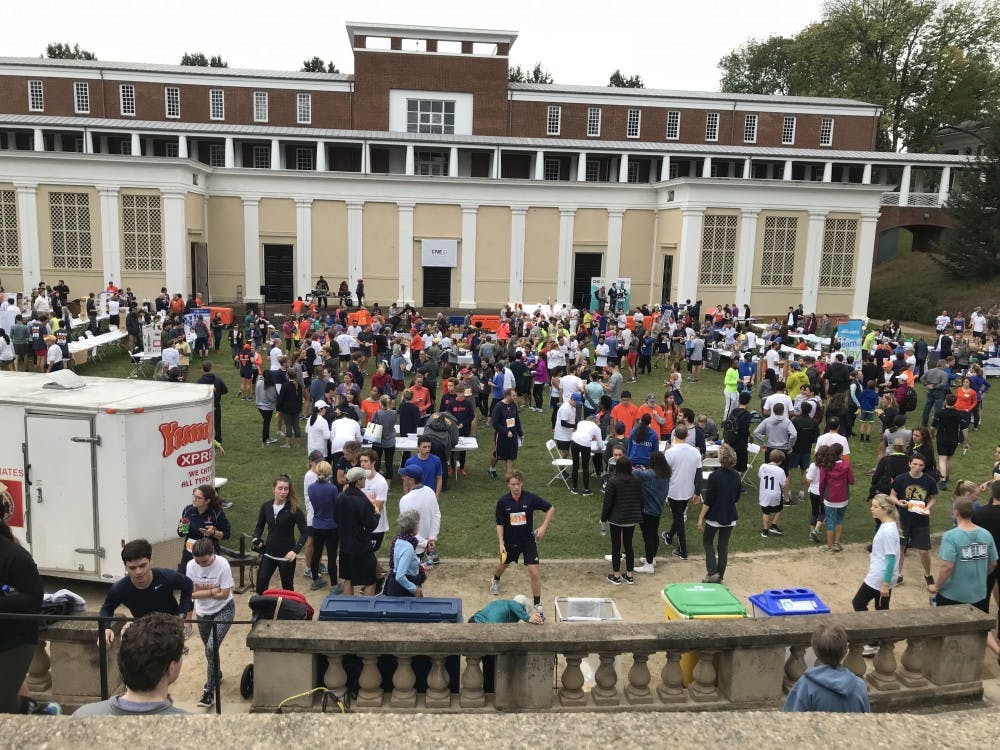 <p>Students and community members gathered at the McIntire Amphitheater Saturday to hear remarks from University President Jim Ryan and view showcases from local volunteer organizations.&nbsp;</p>