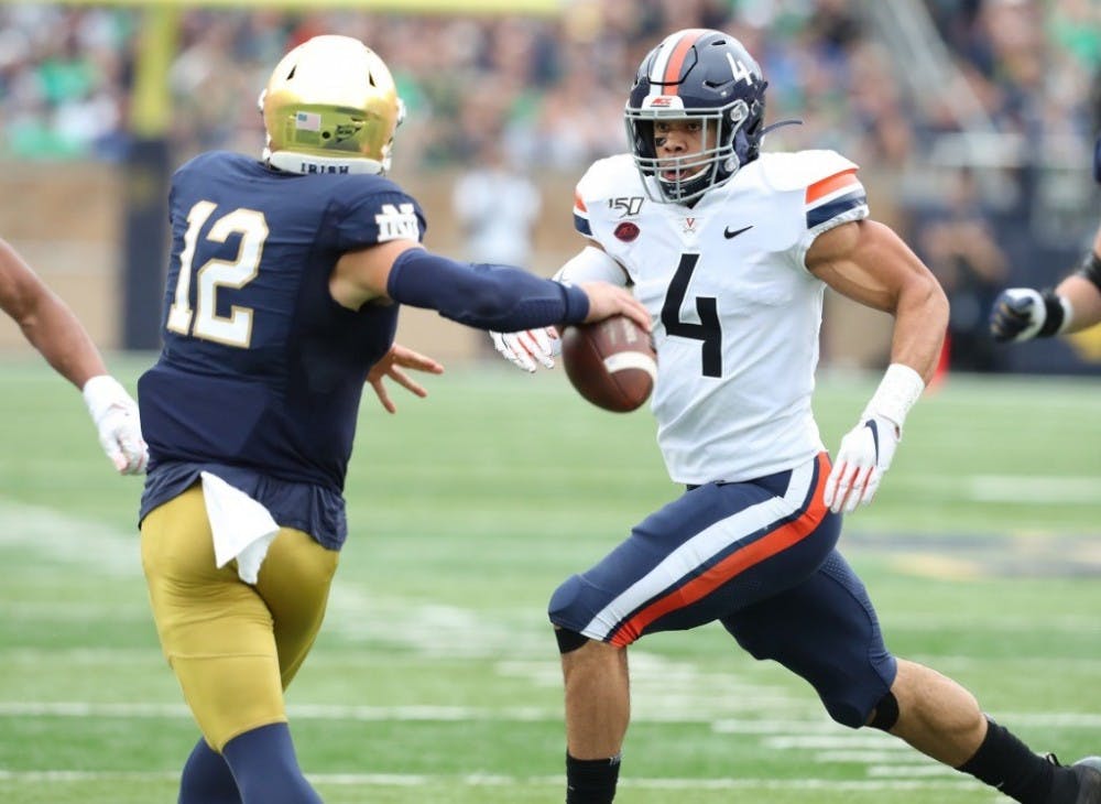 <p>Senior linebacker Jordan Mack is tied for first in the ACC with six sacks this season.</p>