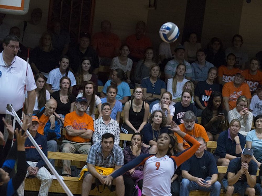 Sophomore outside hitter Jasmine Burton led Virginia in kills against Duke and Louisville with 10 and 17, respectively.