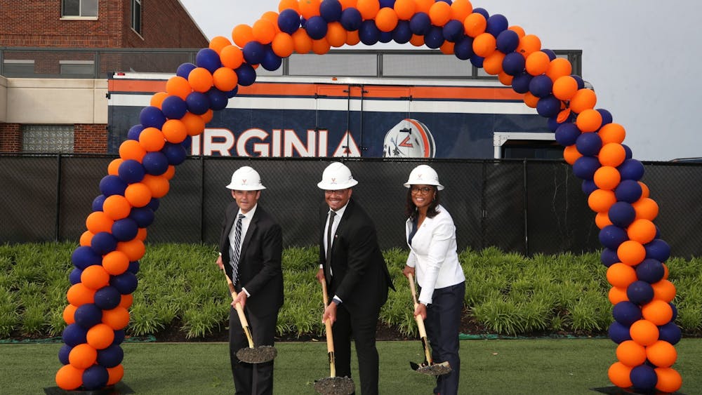 University President Jim Ryan, football Coach Tony Elliott and Athletic Director Carla Williams have all played an integral role in the progress of Virginia Athletics' Master Plan.