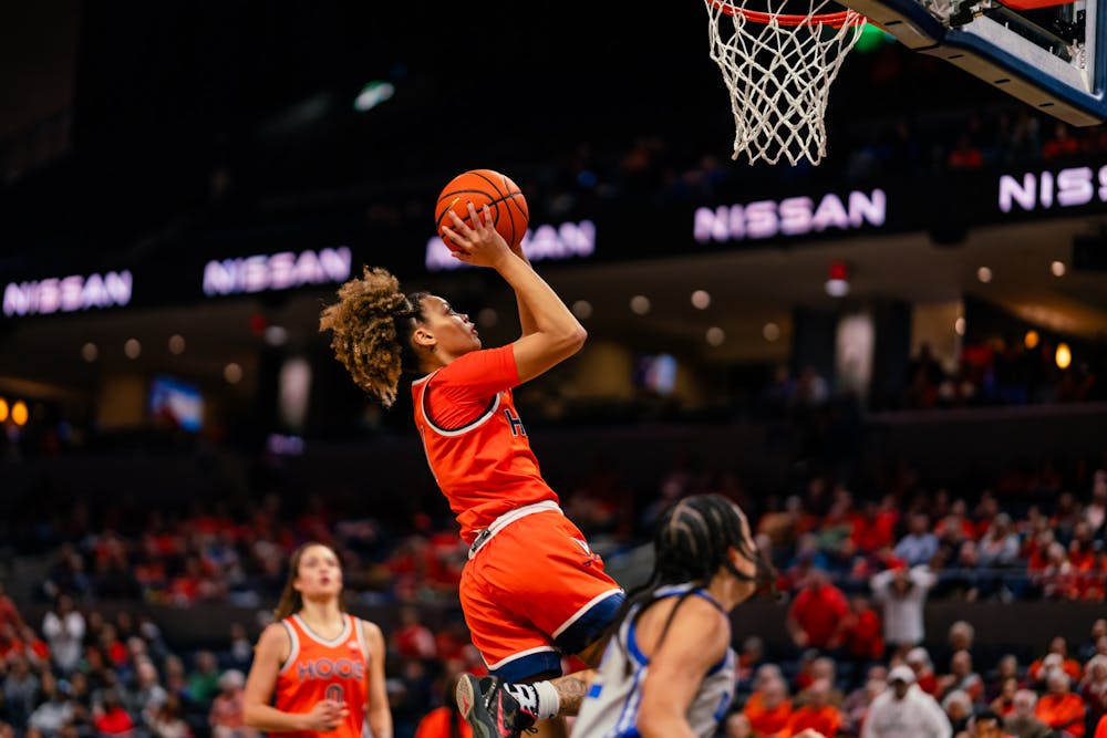 Junior guard Paris Clark drives to the rim Jan. 12 against Duke.