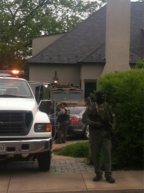 	A Rugby Road house (above) was raided by police last year when a fake identification operation was discovered. 