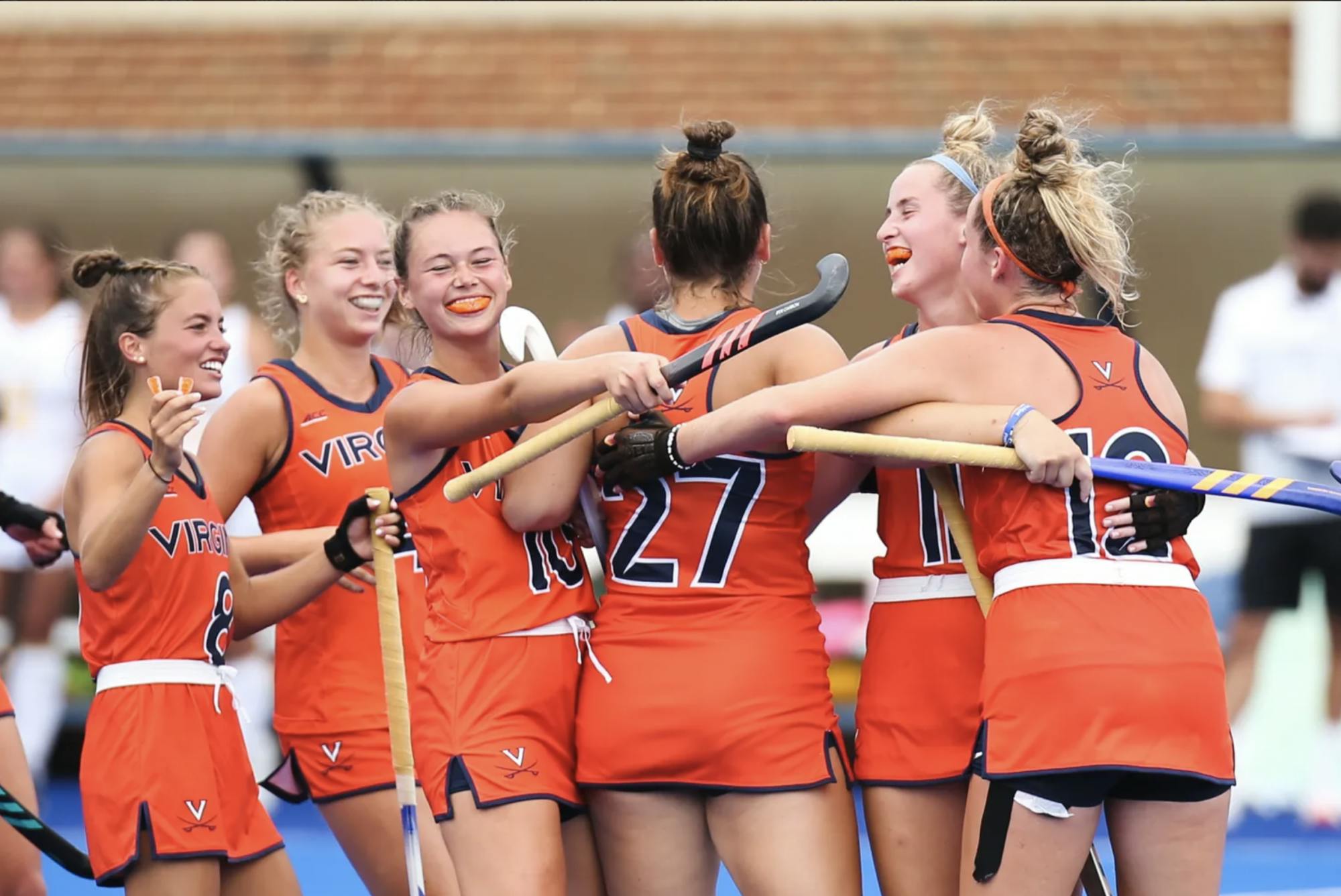 Three Cavaliers combined to score the game-ending shot — Iacobucci, McDonough and Ezechiels.