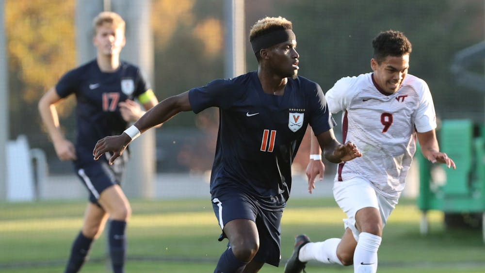 Senior forward Irakoze Donasiyano and the Cavalier offense struggled to get anything going against the Hokies. 