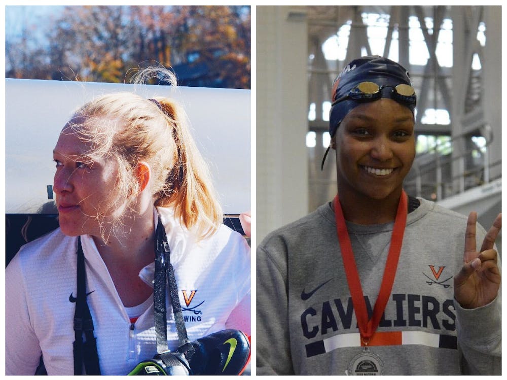 <p>Maggie Wittpenn (left) and Sydney Mathis (right) have lived fulfilling lives since parting ways with Virginia Athletics.</p>