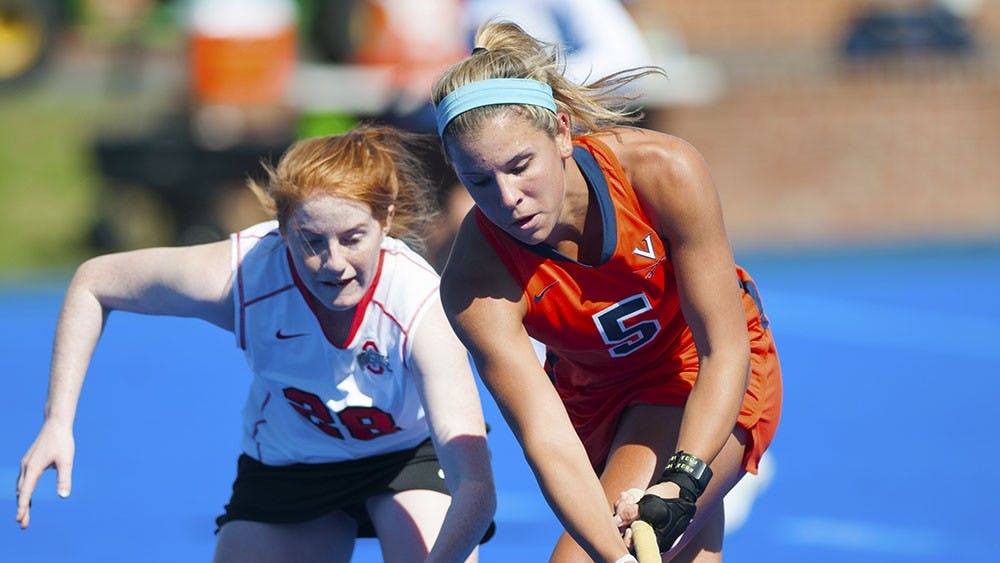 Sophomore striker Caleigh Foust registered a goal and an assist in the loss to the Buckeyes.