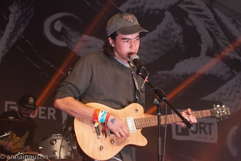 <p>(Sandy) Alex G performing at Fader Fort in 2015.</p>