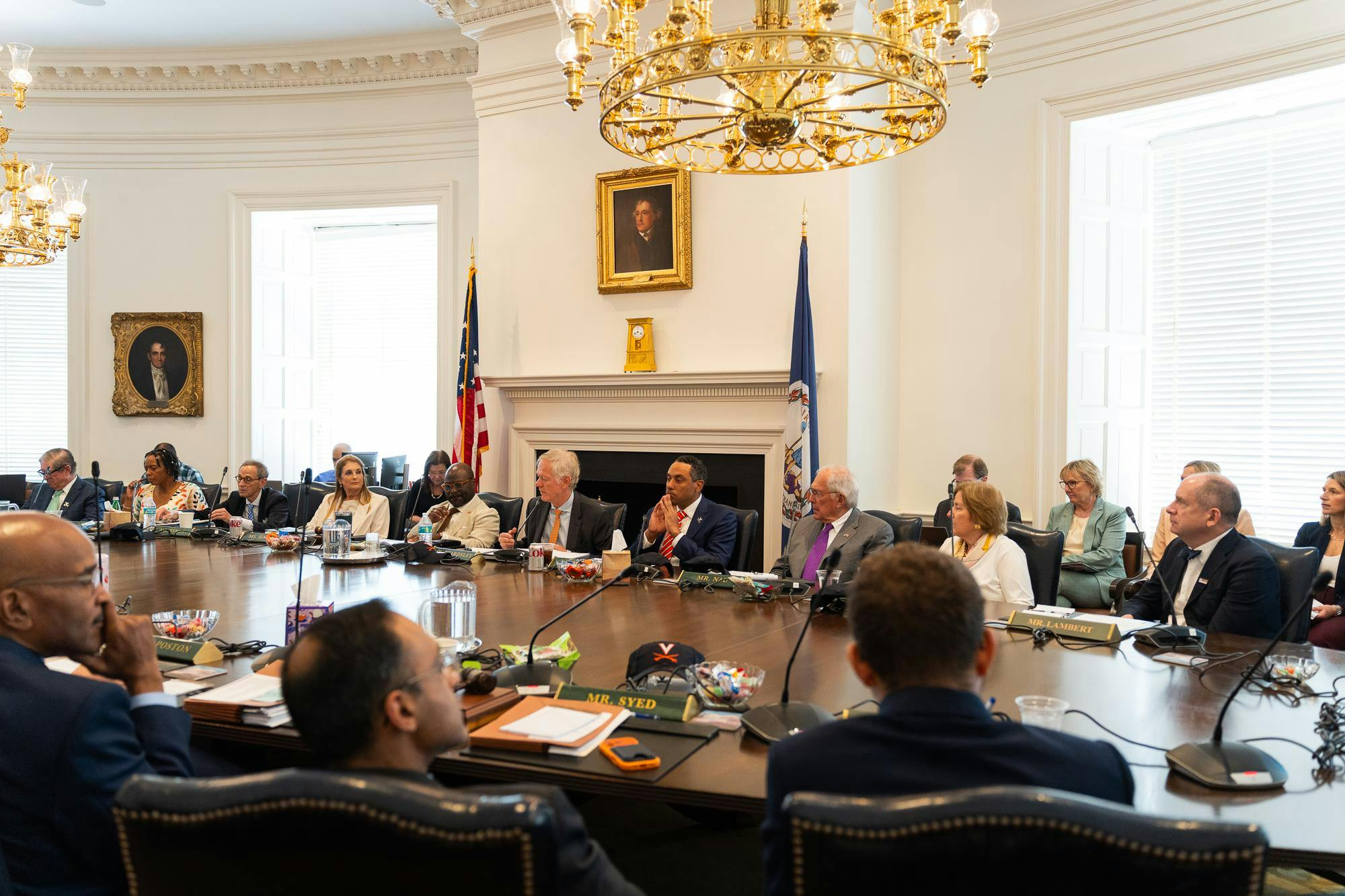 A Board of Visitors meeting, photographed April 16, 2026.