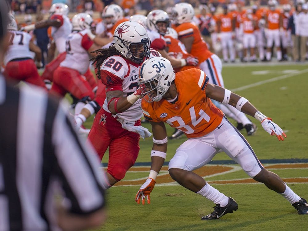  Junior cornerback Bryce Hall led Virginia with four pass breakups Saturday against Ohio.