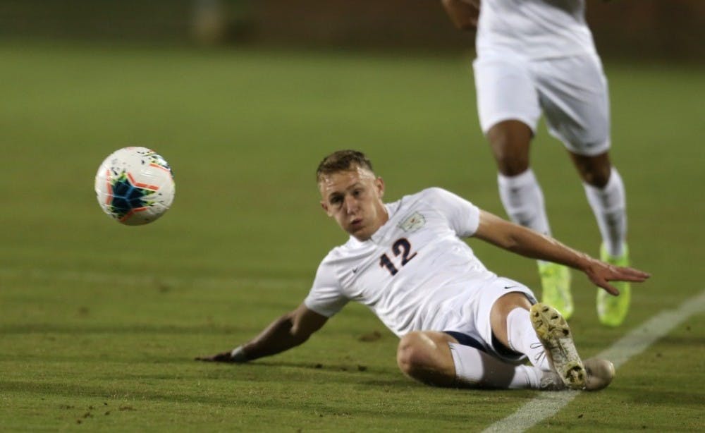 <p>Friday night, junior defender Spencer Patton scored his third goal of the season, playing 58 solid minutes for Virginia.&nbsp;</p>
