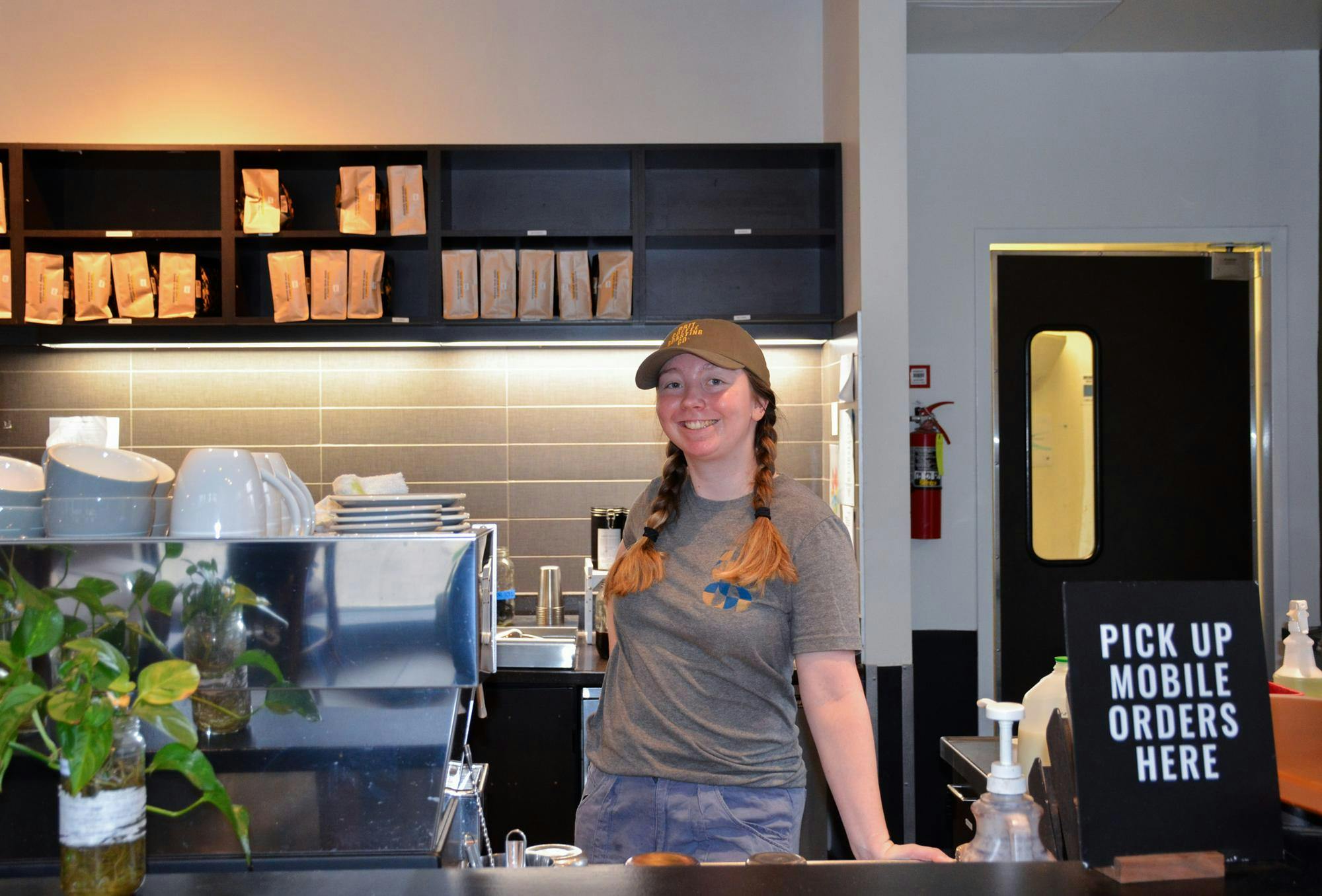 When students walk in to place their orders, it is not uncommon to see friends or classmates behind the café counter.