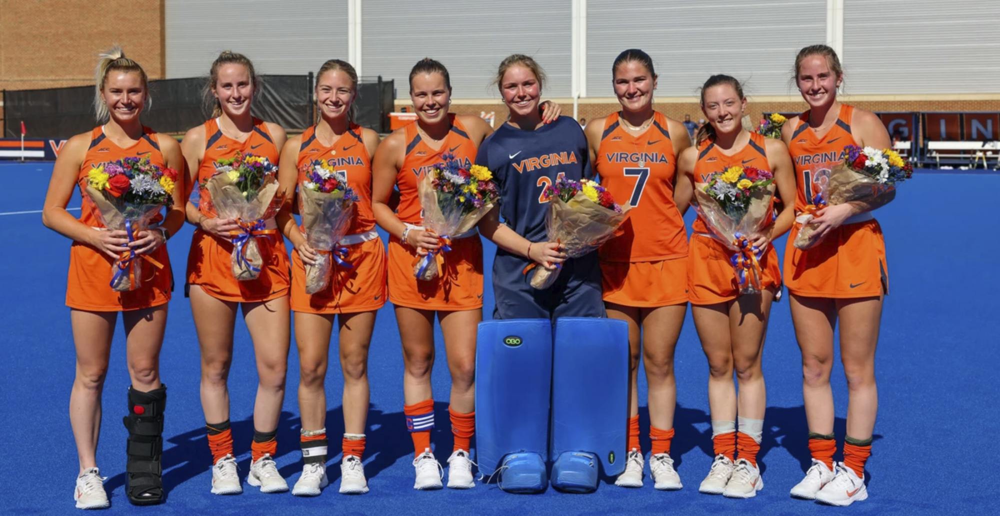 The Cavalier seniors pose for a group picture on Senior Day, Oct. 20.