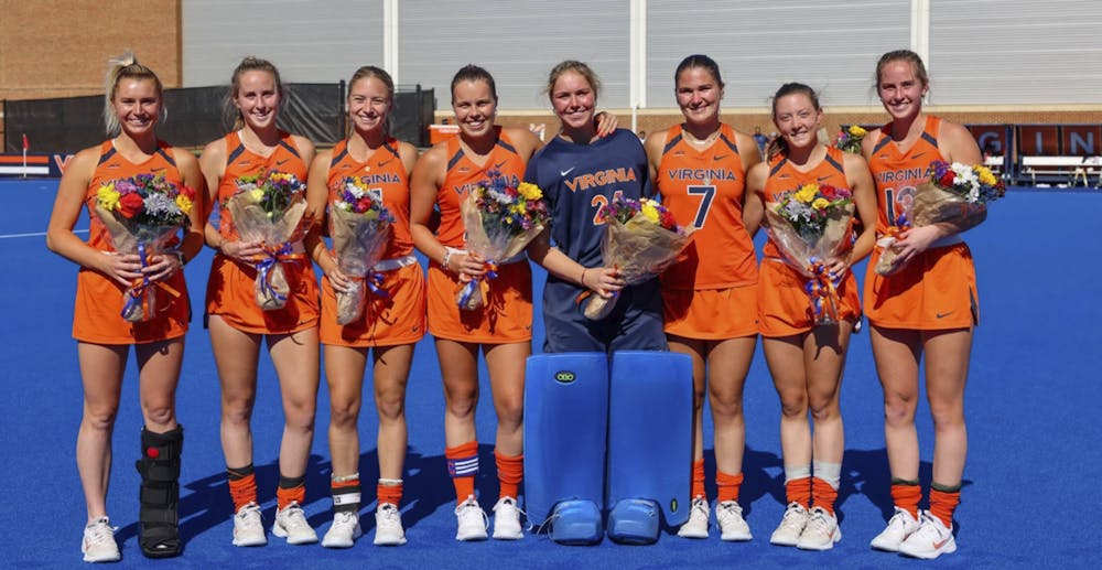 The Cavalier seniors pose for a group picture on Senior Day, Oct. 20.