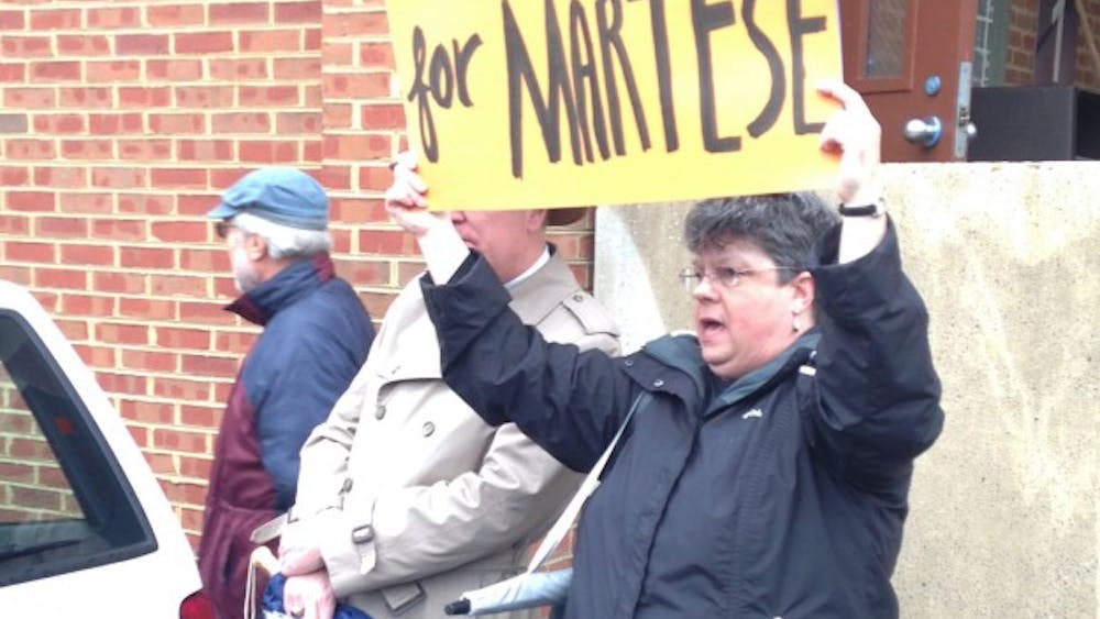 Charlottesville community members attended the Thursday morning hearing in support of Martese Johnson.
